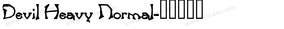 Devil Heavy Normal字体转换